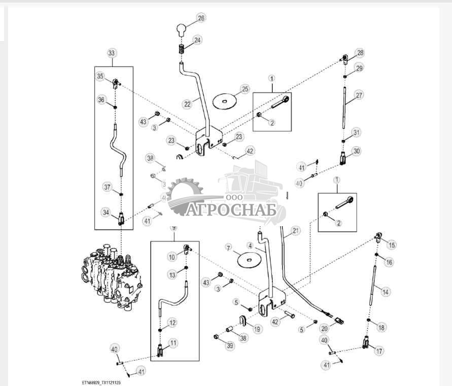 Рычаги управления обратной лопатой, SAE Рычаги управления обратной лопатой, SAE 